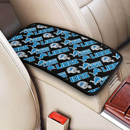 Detroit Lions Printing car armrest box protective pad