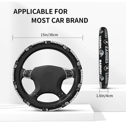 Las Vegas Raiders 1 Printed car protective cover elastic steering wheel cover