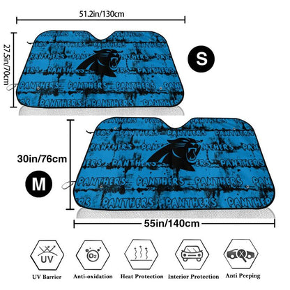 Carolina Panthers Printed front windshield sunshade car windshield sunshade (multi size)