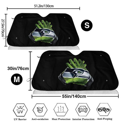 Seattle Seahawks Printing Car windshield sunshades is suitable front windshield sunshades