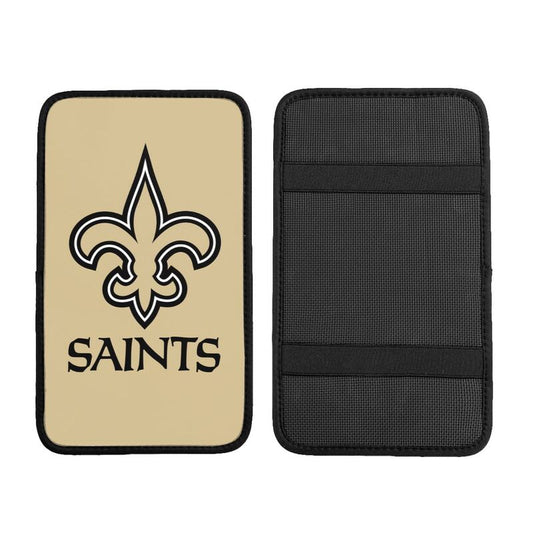 New Orleans Saints5 Printed car center armrest box pad anti slip pad