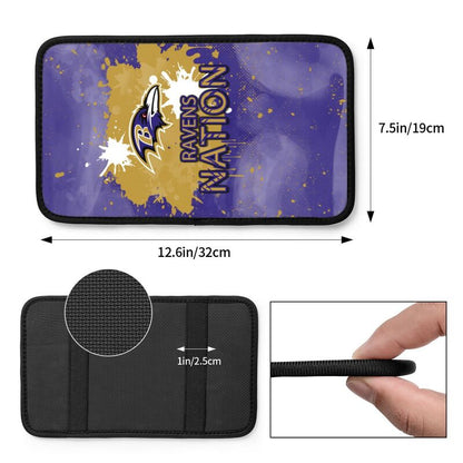 Baltimore Ravens print car center console armrest pad Car armrest box protective cover