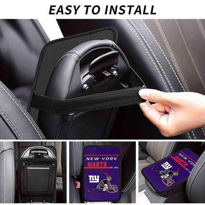 New York Giants Print car armrest box cushion armrest protective cover
