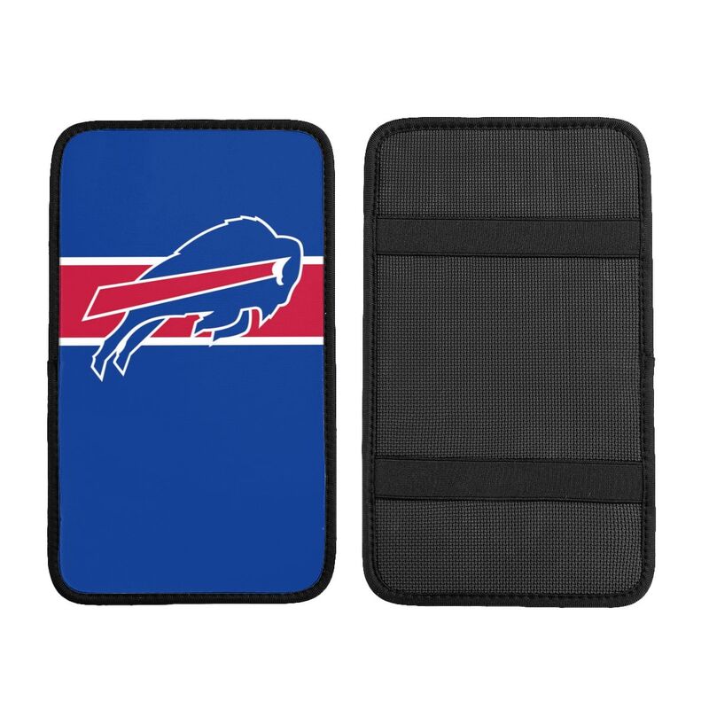 Car armrest box pad Buffalo Bills 5 Printed central armrest box cushion protective pad