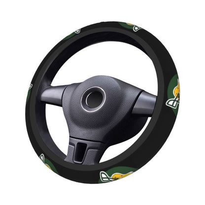 Green Bay Packers 2 Printed car anti-skid cover elastic steering wheel cover