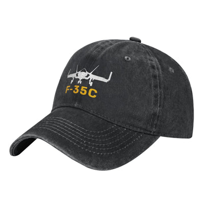 F-35C Printed unisex baseball cap adjustable cap outdoor casual cap truck driver cap