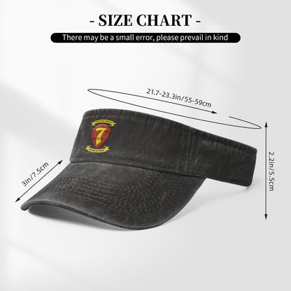 USMC-7th Marine Regiment New Printing adjustable Empty Top Baseball Sun Cap unisex outdoor sport hat veterans gift