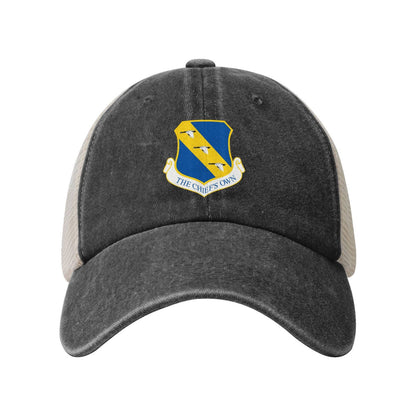 11th Wing Printed unisex baseball cap adjustable grid baseball cap veteran gift