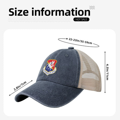 927th Air Refueling Wing Printed unisex baseball cap adjustable grid baseball cap veteran gift