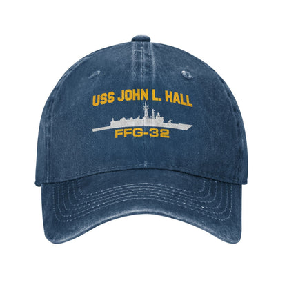 USS John L. Hall (FFG-32) Printed unisex baseball cap adjustable cap veteran gift