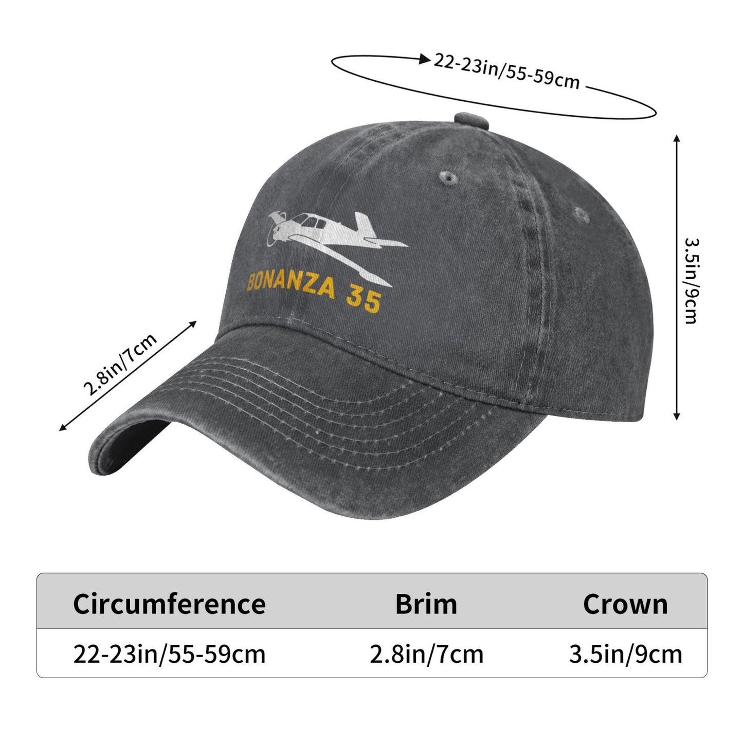 Bonanza 35 Printing unisex baseball cap adjustable hats Outdoor leisure hat veteran gift