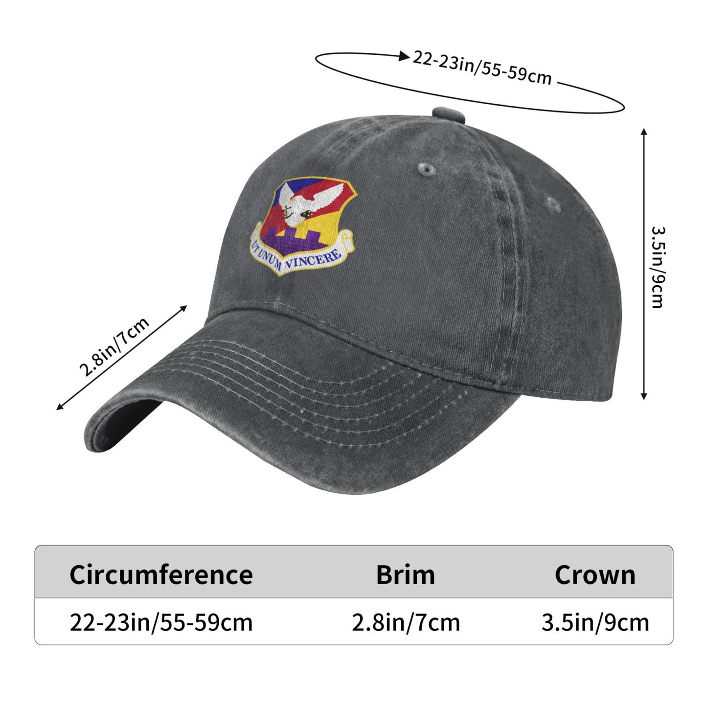 87th Air Base Wing-Emblem Printing unisex baseball cap adjustable cap veteran gift