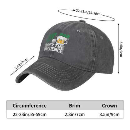 Over Par Under The Influence Golf Printed unisex baseball cap outdoor hats adjustable cap trucker gift hat