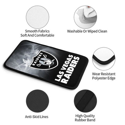 Car armrest box pad Las Vegas Raiders8 Printed central armrest box pad anti slip pad