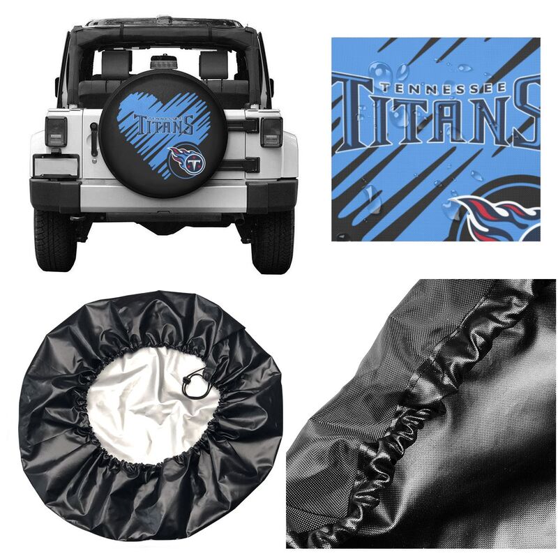 Tennessee Titans Printed car spare tire dust protection cover tire protection cover