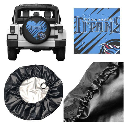 Tennessee Titans Printed car spare tire dust protection cover tire protection cover