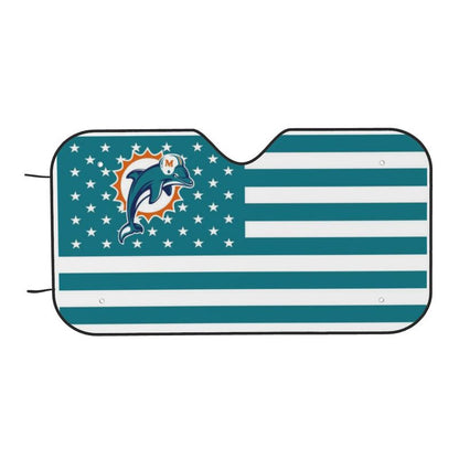 Miami Dolphins 2 Print Car windshield sunshades suitable for front Car windshield sunshades