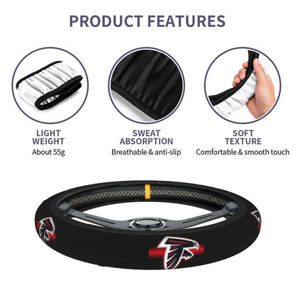 Atlanta Falcons 1 Printed elastic steering wheel cover car protective cover