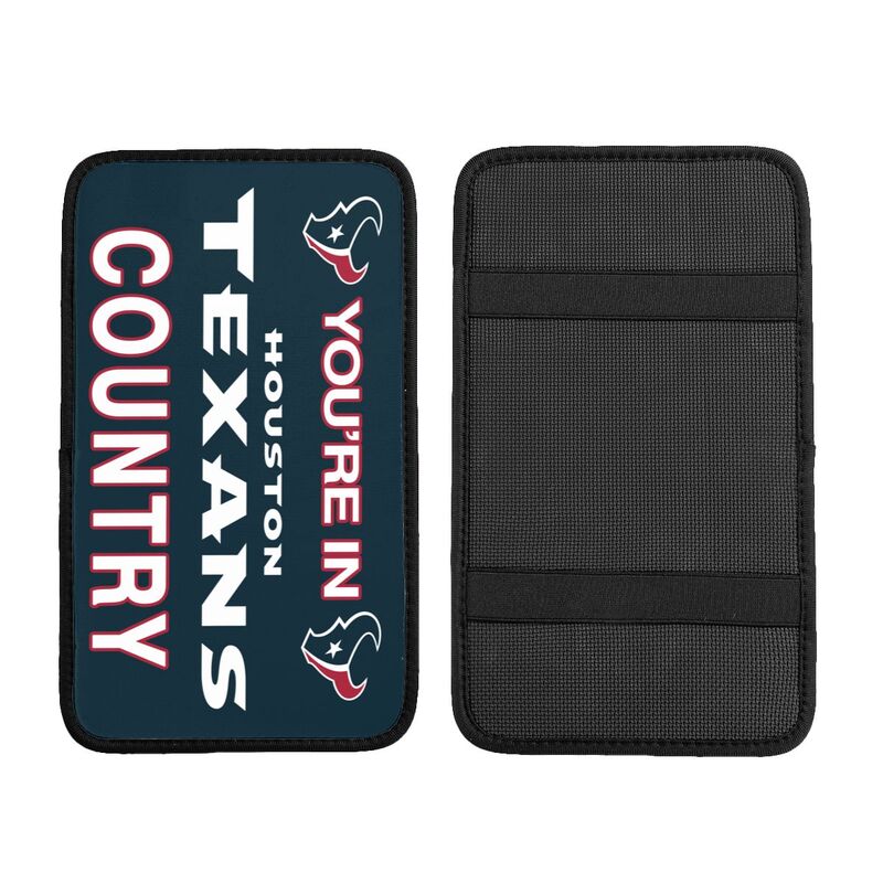 Houston Texans Printed car armrest box pad elbow support pad