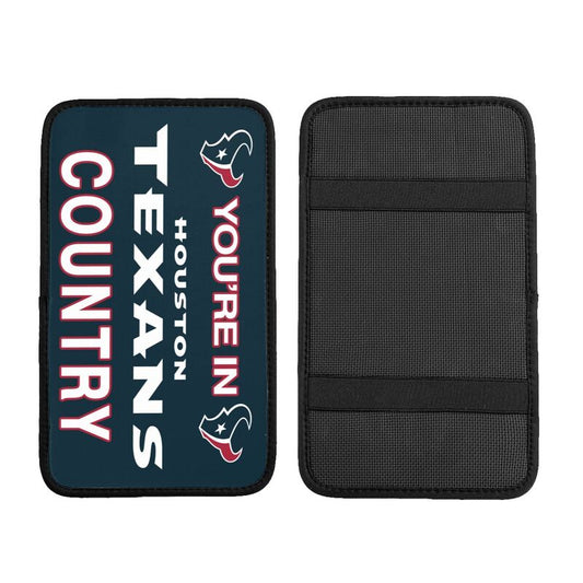 Houston Texans Printed car armrest box pad elbow support pad