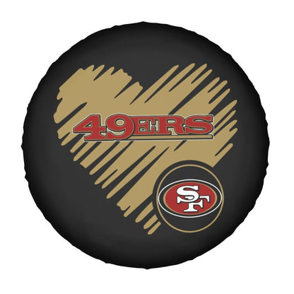 San Francisco 49ers Printed car spare tire dust protection cover tire protection cover
