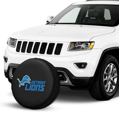 Detroit Lions 3 Car tire protective cover waterproof and dustproof tire cover