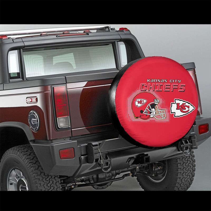 Kansas City Chiefs Print car tire protection cover car spare tire dust protection covers
