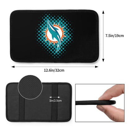 Miami Dolphins Printed car armrest box cushion armrest protective cover