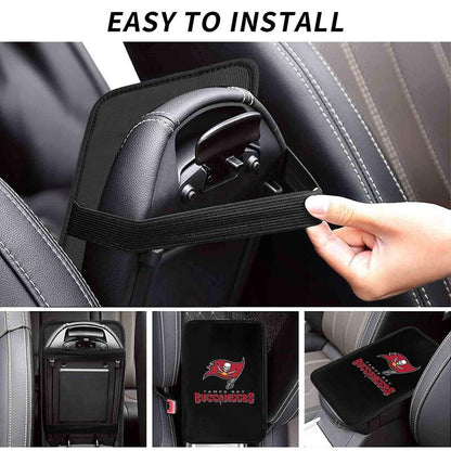 Car armrest box pad Tampa Bay Buccaneers 1 Printed center armrest box pad protective pad