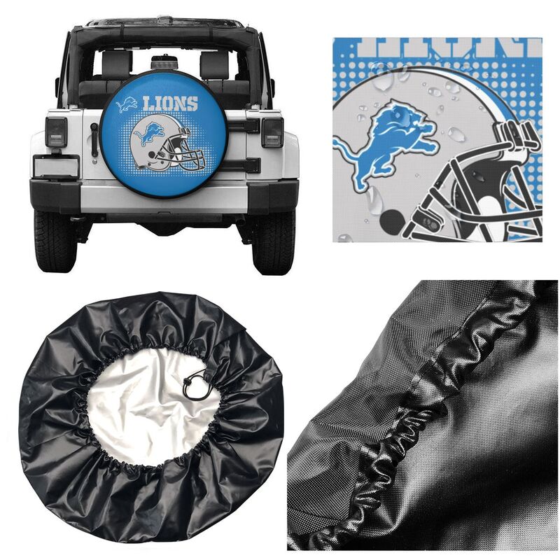 Detroit Lions Printed tire protection cover car sun protection tire protection cover