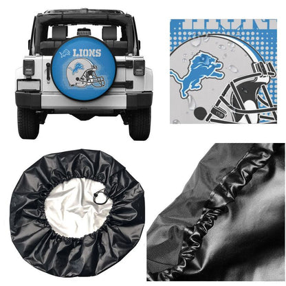 Detroit Lions Printed tire protection cover car sun protection tire protection cover