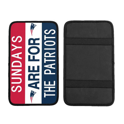 New England Patriots Personalized printed car armrest cover Car handrail box cushion