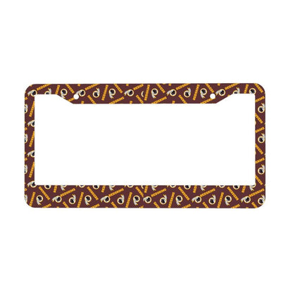 Washington Redskins Print front rear license plate holder circular hole license plate holder (one pair)