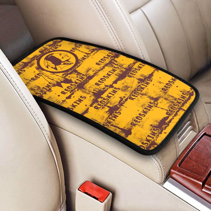 Washington Redskins print Car armrest box protective cover car center console armrest pad