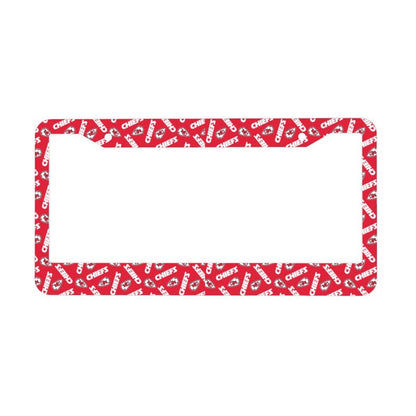 Kansas City Chiefs Print front rear license plate holder circular hole license plate holder (one pair)