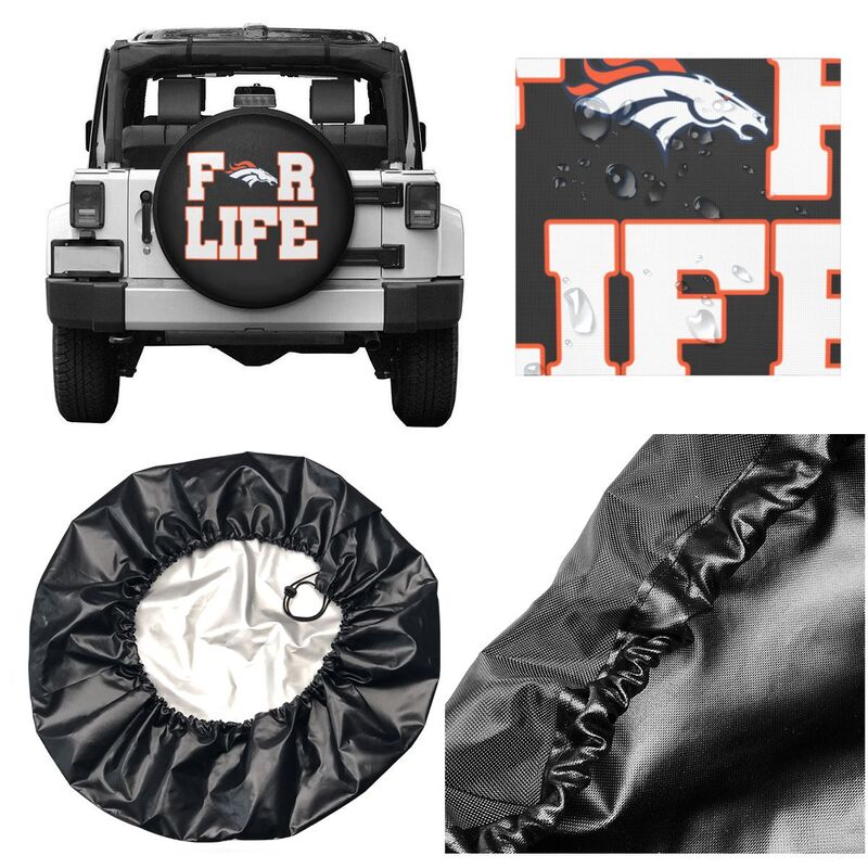 Denver Broncos Printing tire protection cover car spare tire dust protection cover