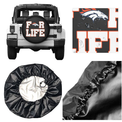 Denver Broncos Printing tire protection cover car spare tire dust protection cover