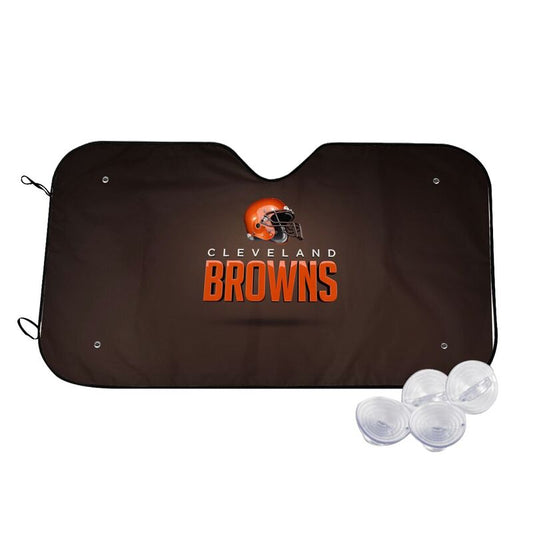 Cleveland Browns Print Car windshield sunshades suitable for front Car windshield sunshades