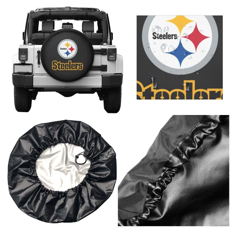 Pittsburgh Steelers 4 Printing tire protection cover car sun protection tire protection covers