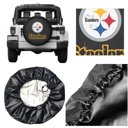 Pittsburgh Steelers 4 Printing tire protection cover car sun protection tire protection covers