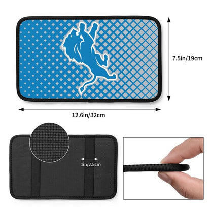Detroit Lions Car handrail box cushion Personalized printed car armrest cover
