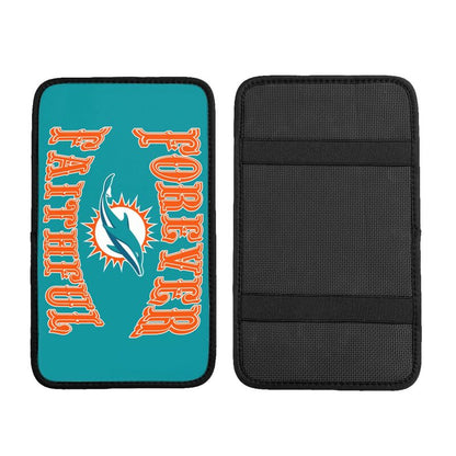Miami Dolphins Print car armrest box cover armrest protective cover