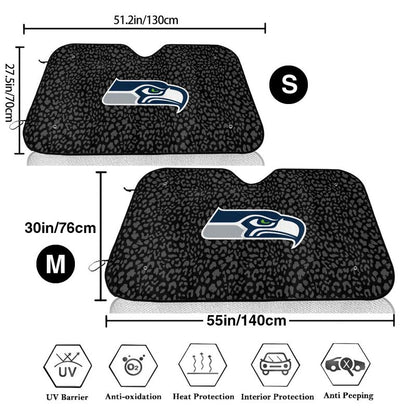 Seattle Seahawks Printed Car windshield sunshades is suitable front Car windshield sunshades