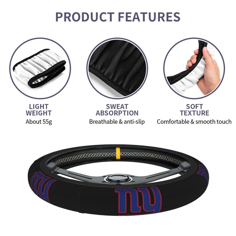 New York Giants Printed elastic steering wheel cover car steering wheel protective cover