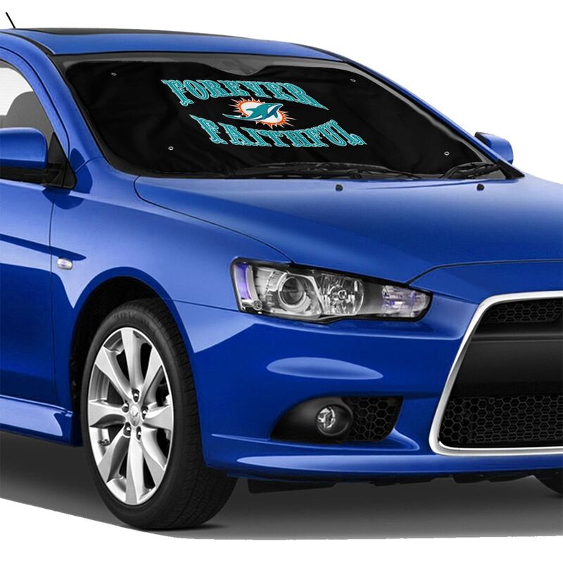 Miami Dolphins Printing car multi size front windshield sunshade car windshield sunshade