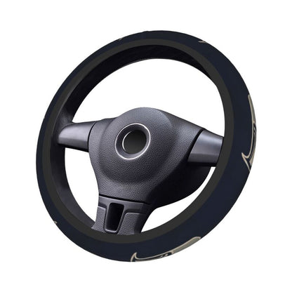 Seattle Seahawks Printed breathable elastic steering wheel protective cover