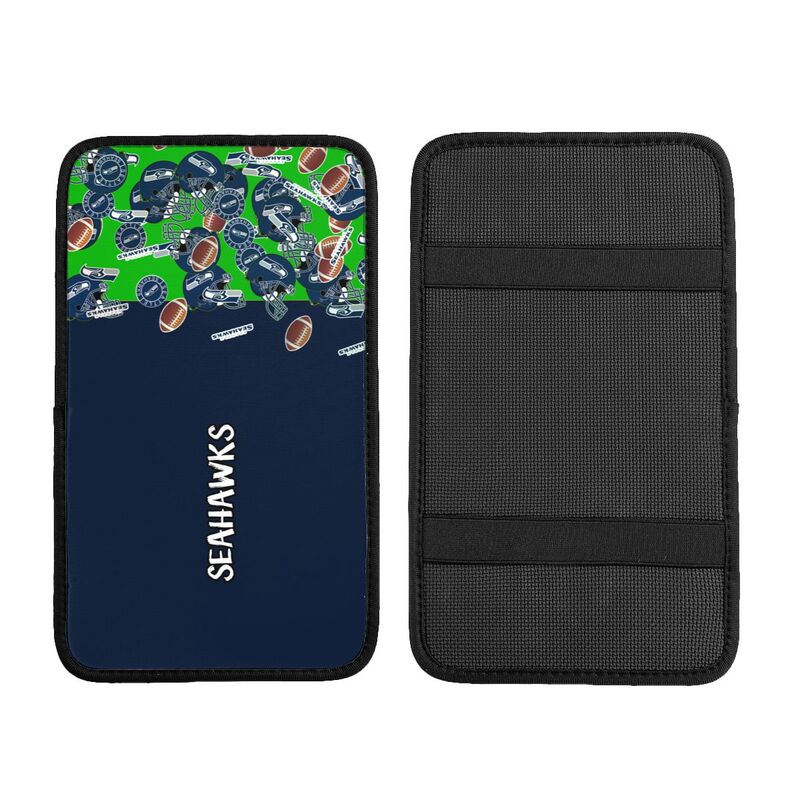 Seattle Seahawks print Car center console armrest pad car armrest protective cover