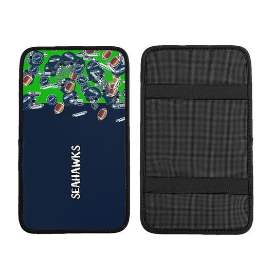 Seattle Seahawks print Car center console armrest pad car armrest protective cover