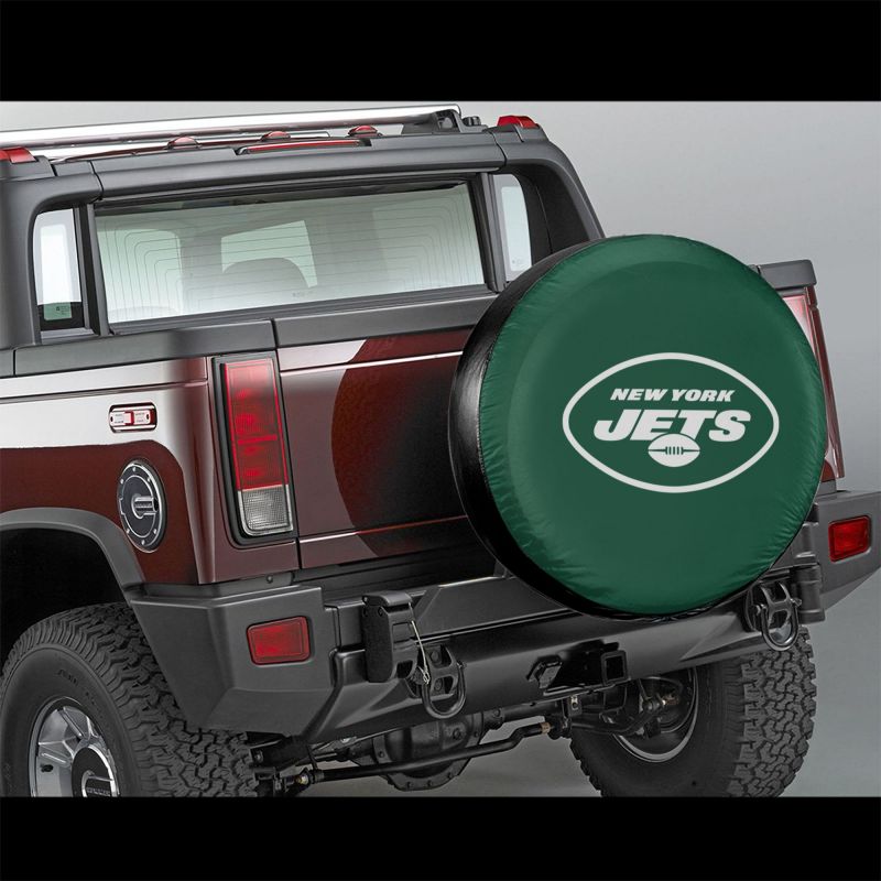 New York Jets 4 Car tire protective cover waterproof and dustproof tire cover
