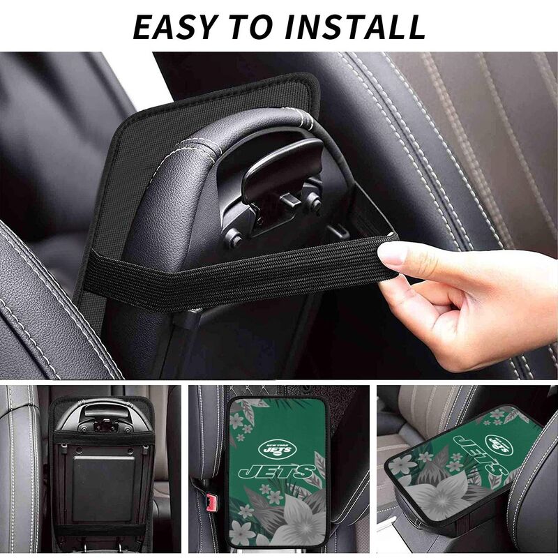 New York Jets Car armrest box protective cover car center console armrest pad